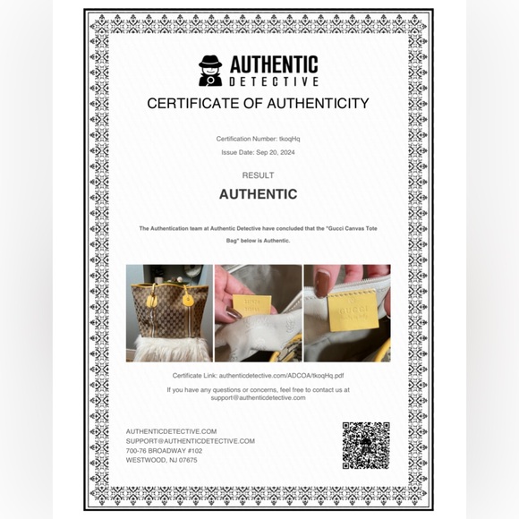 GUCCI GG Monogram Web Jolie Tote with charm Authentic - Picture 2 of 16